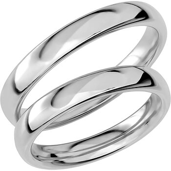 SR1004 - Slät ring i vitguld