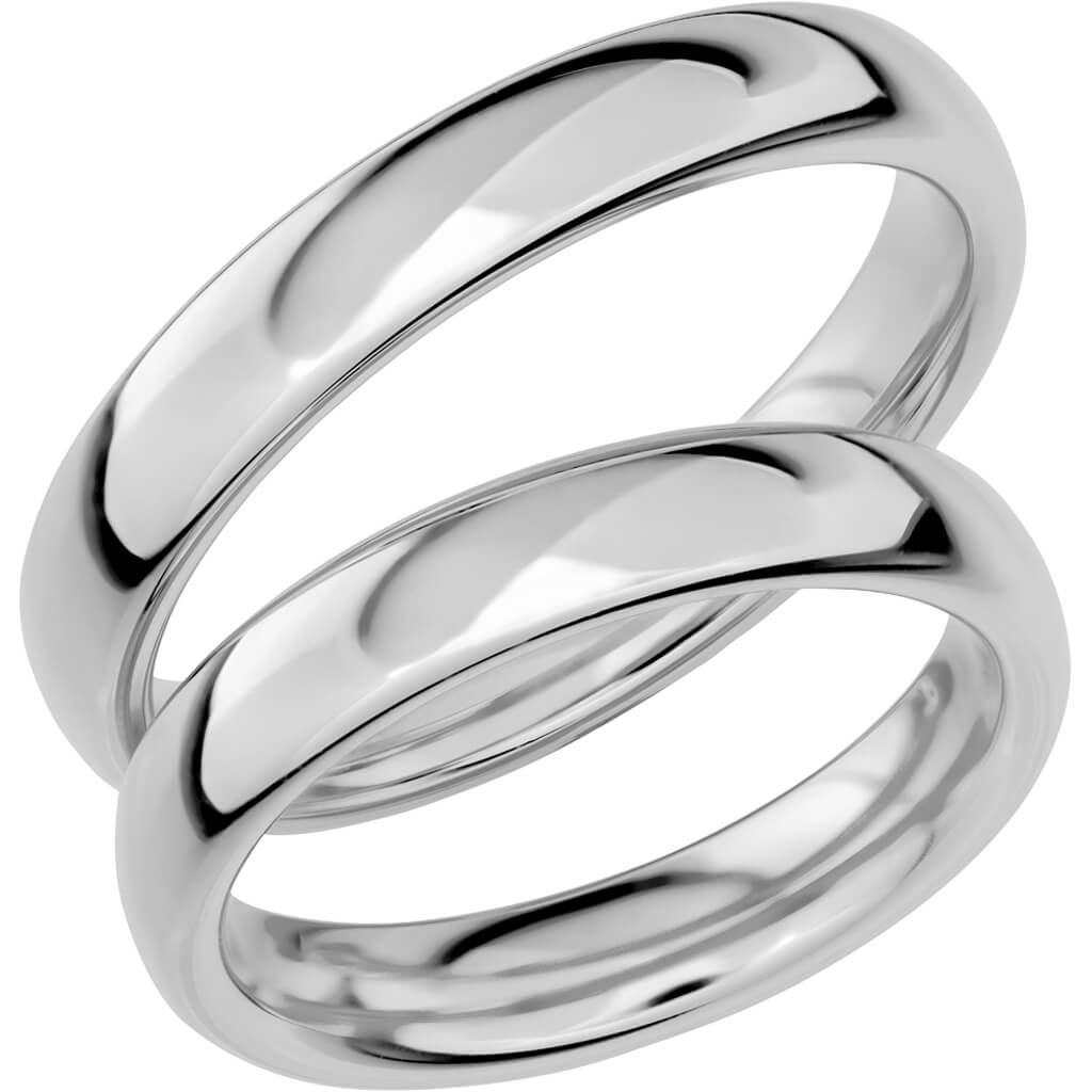 SR1005 - Slät ring i vitguld