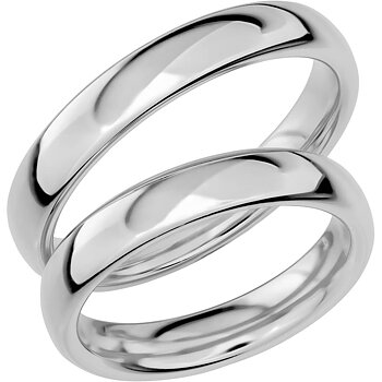 SR1005 - Slät ring i vitguld