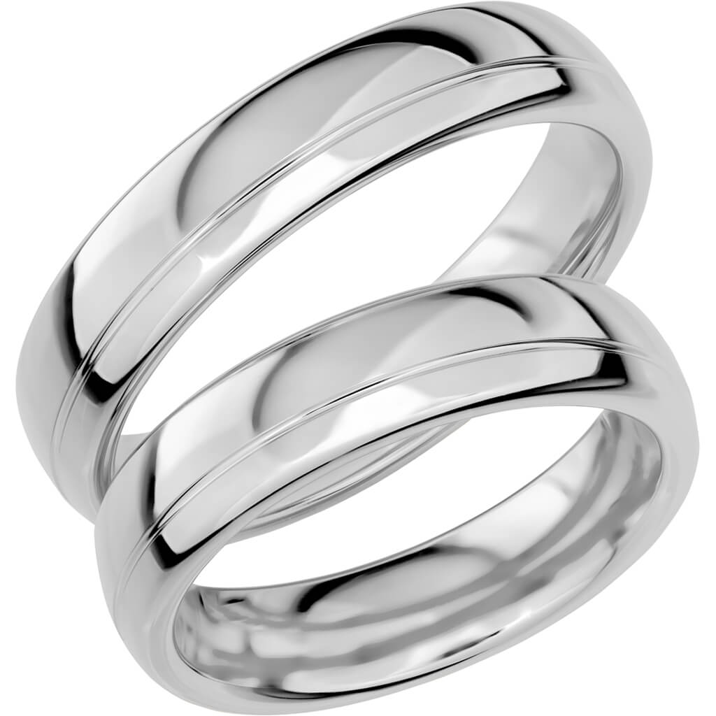 SR1006 - Slät Ring i vitguld