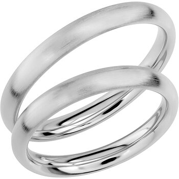 SR1010 - Slät ring i vitguld