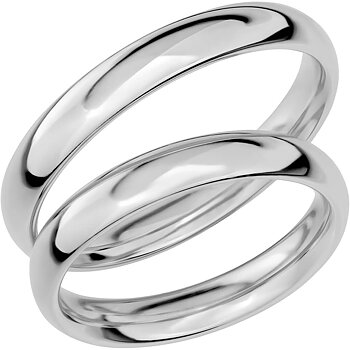 SR1011 - Slät ring i vitguld