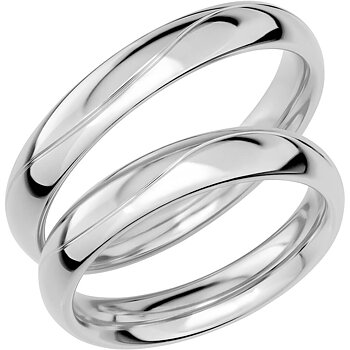 SR1012 - Slät ring i vitguld