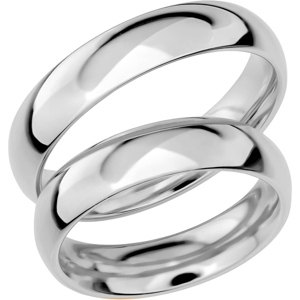 SR1013 - Slät ring i vitguld