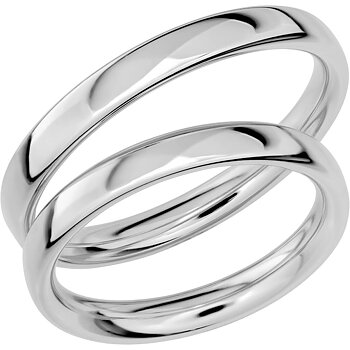 SR1017 - Slät ring i vitguld