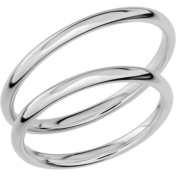SR1022 - Smal slät ring i vitguld