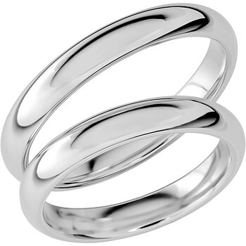 SR1025 - Slät ring i vitguld