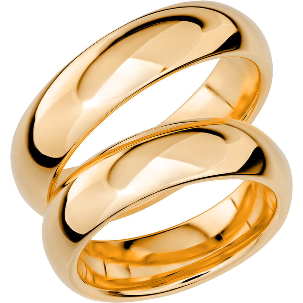 SR1028 - Bred slät ring i rödguld