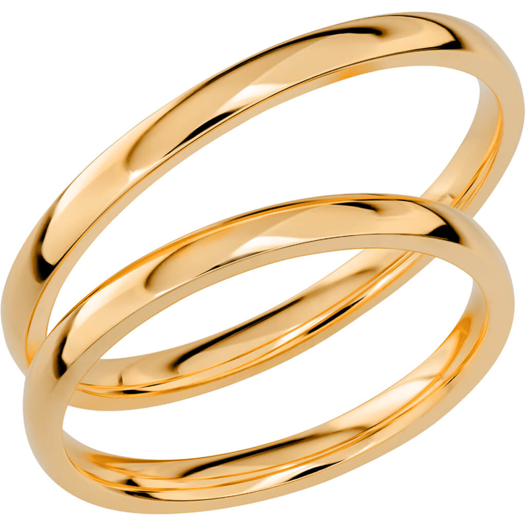 SR1029 - Smal slät ring i rödguld