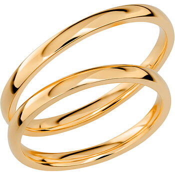 SR1029 - Smal slät ring i rödguld