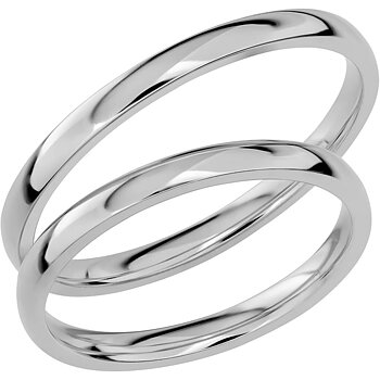 SR1029 - Smal slät ring i vitguld