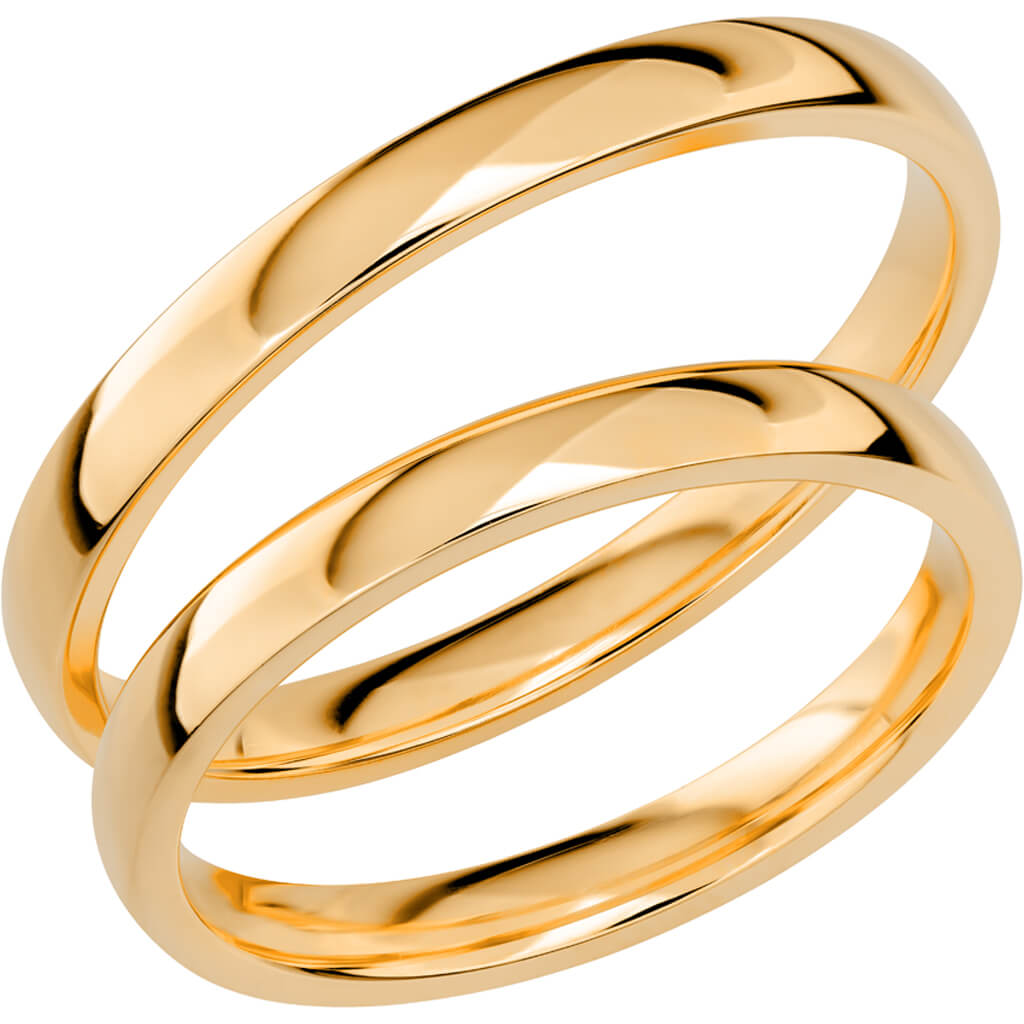 SR1030 - Slät ring i rödguld