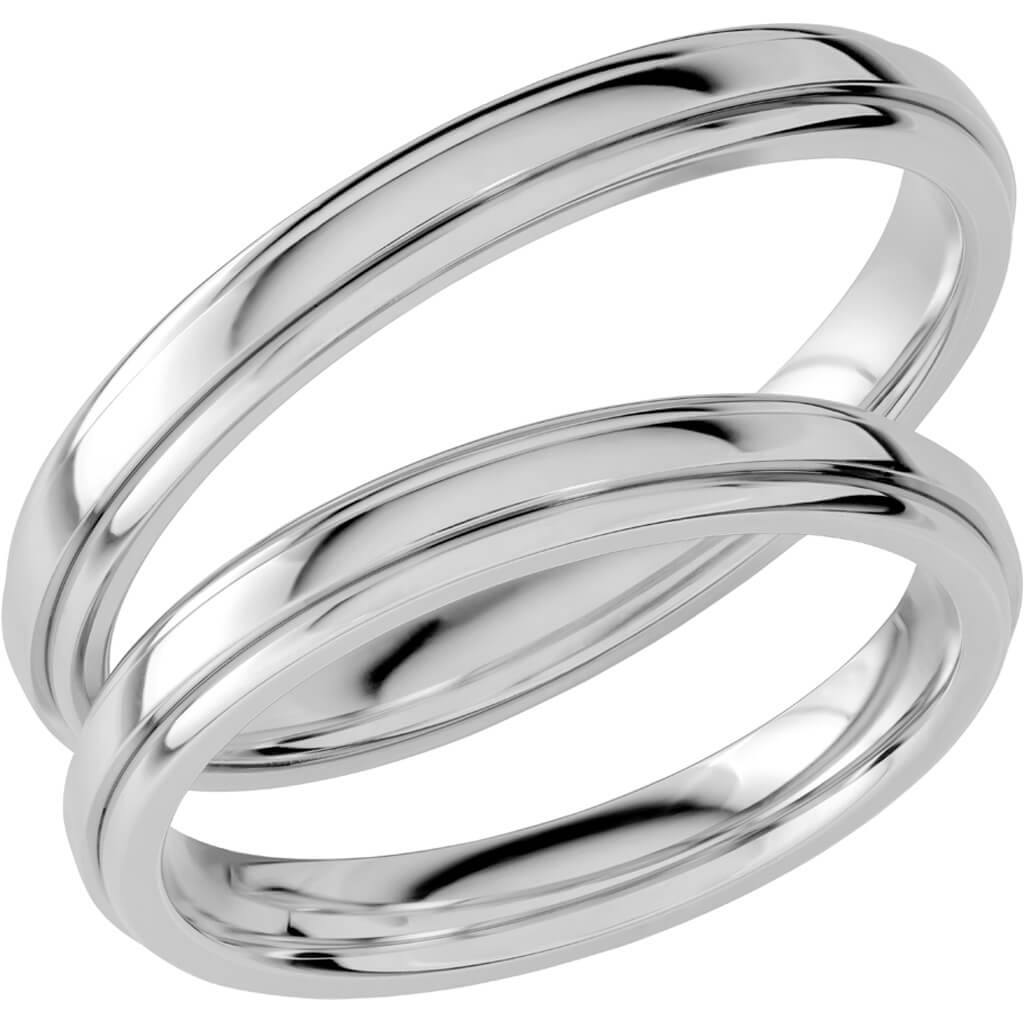 SR1031 - Slät Ring i vitguld