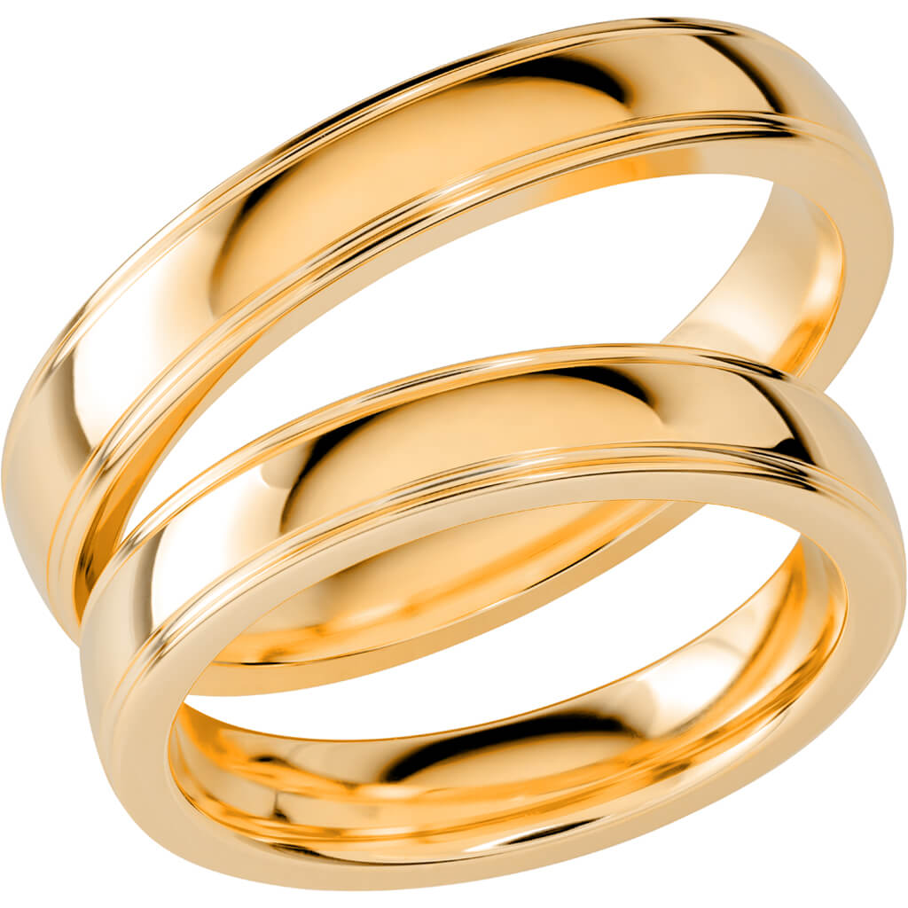SR1033 - Slät Ring i rödguld