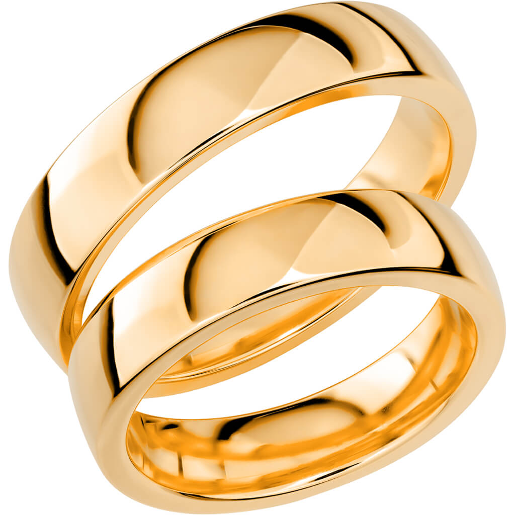 SR1034 - Slät ring i rödguld