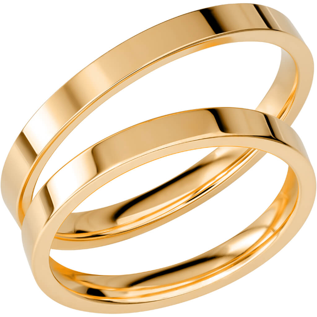 SR1037 - Slät ring i rödguld