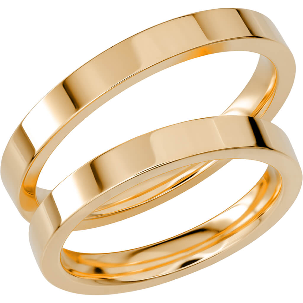 SR1038 - Slät ring i rödguld