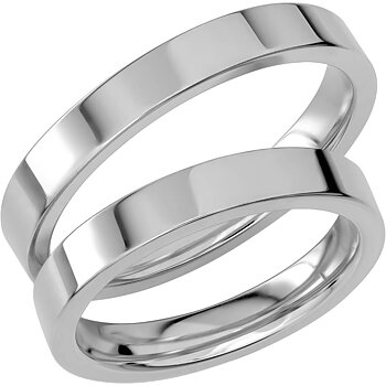 SR1039 - Slät ring i vitguld