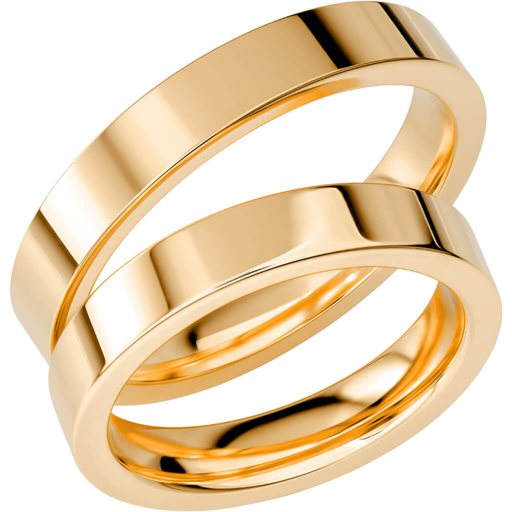 SR1040 - Slät ring i rödguld