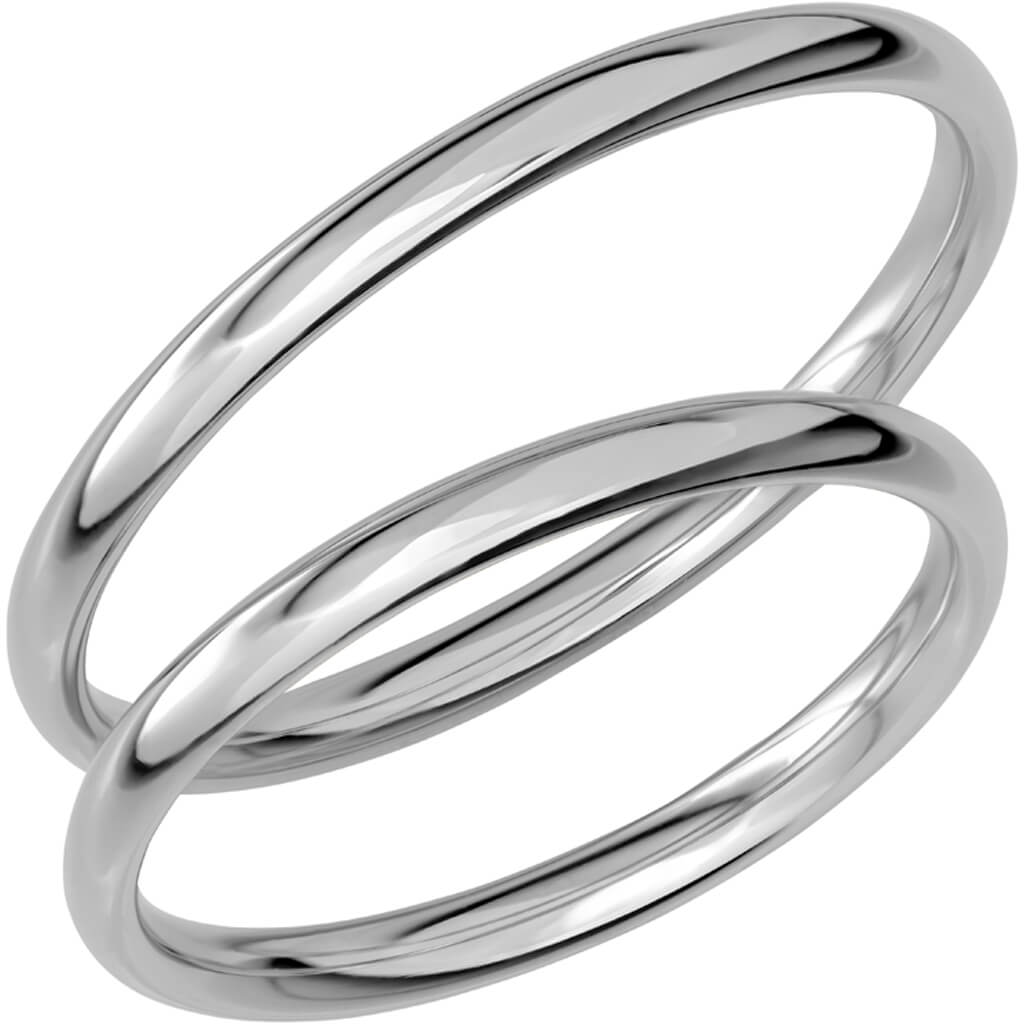 SR1043 - Smal slät ring i vitguld