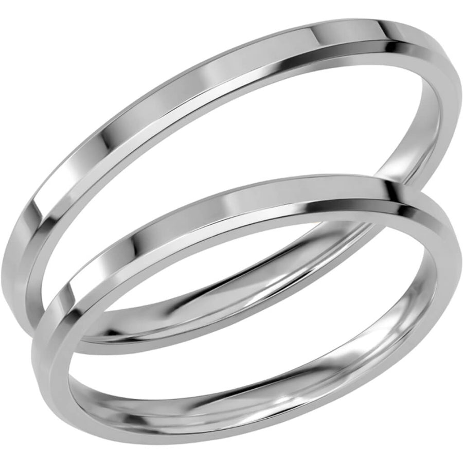 SR1050 - Smal slät ring i vitguld