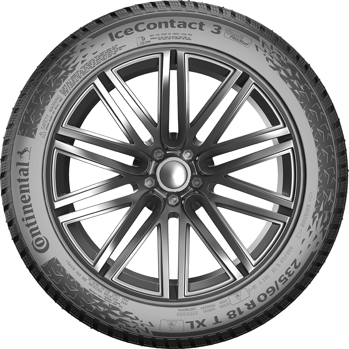 195-55-16 XL 91T CONTINENTAL ICE CONTACT 3 / NASTA - 3