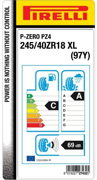 275-40-20 XL 106W PIRELLI P-ZERO PZ4  - 4