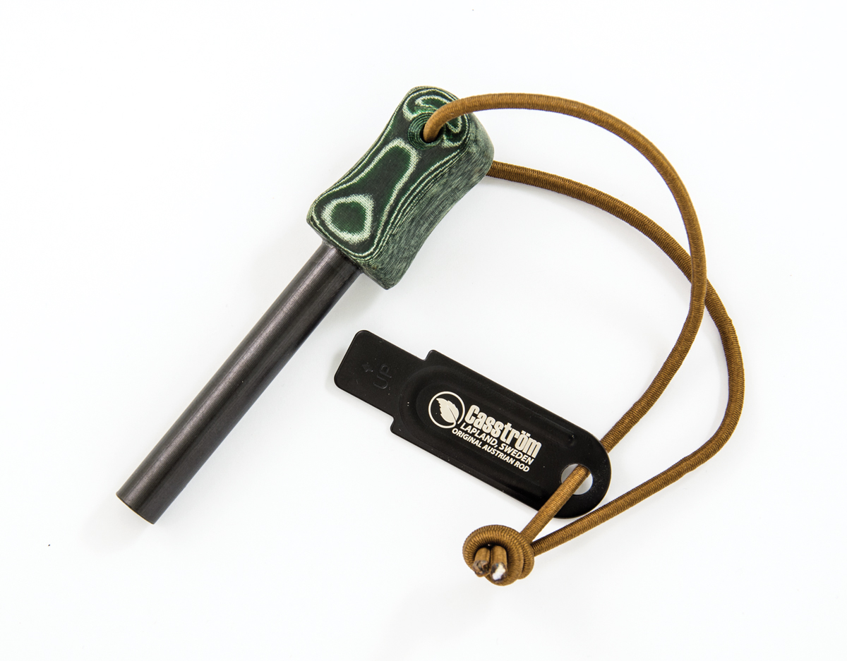 Casstrom Fire striker - Green Micarta