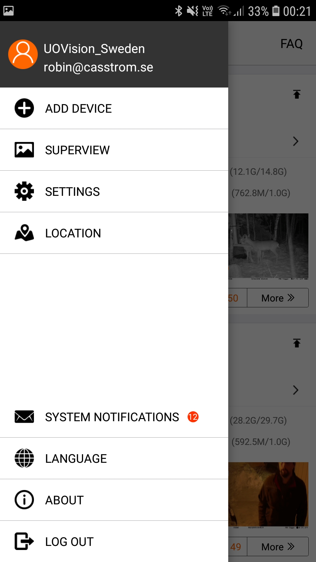UOVision UM785-4G/LTE 20mp  Cloud - APP  Övervakningskamera - 11