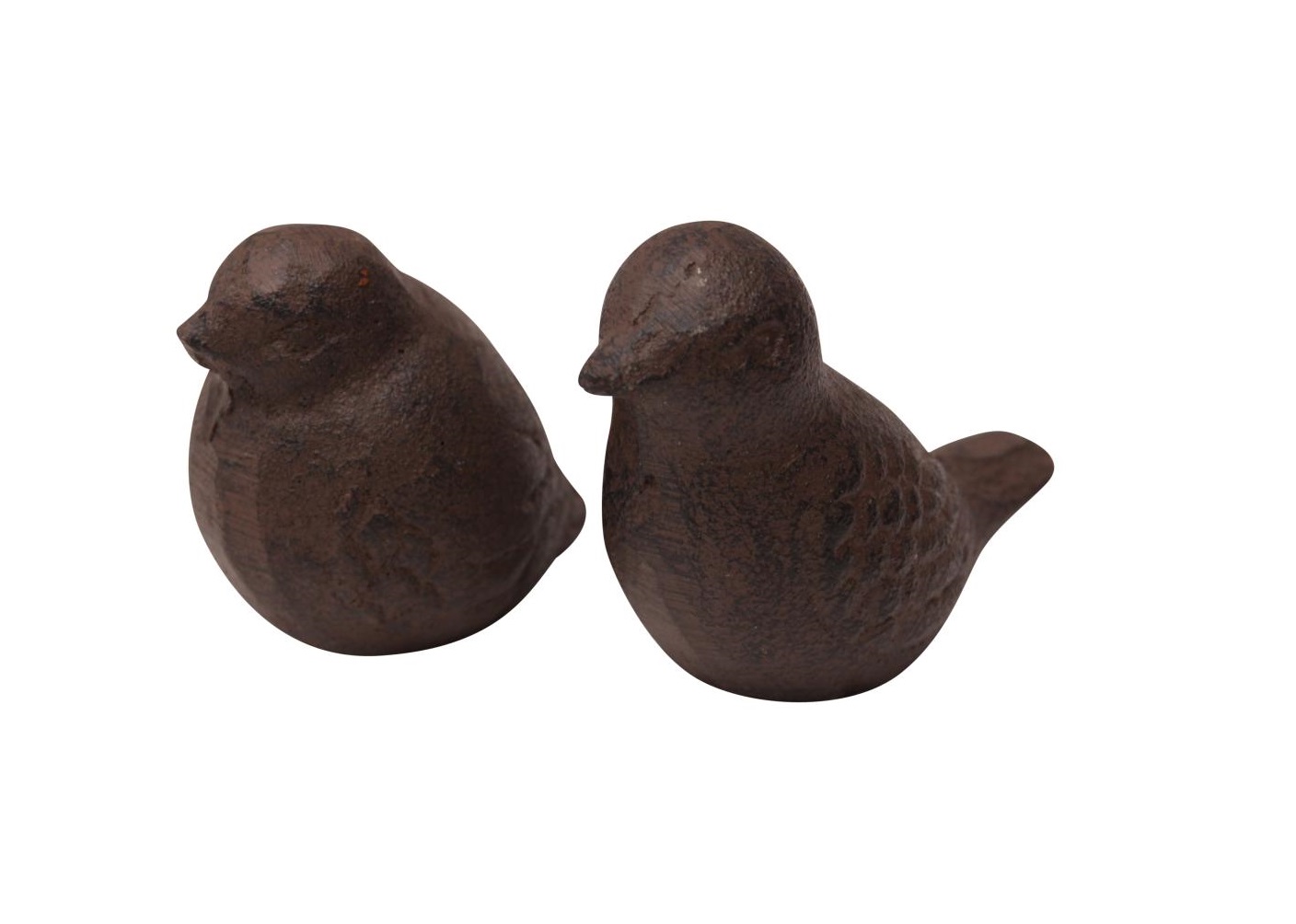 2 st FÅGLAR i gjutjärn 5-6cm