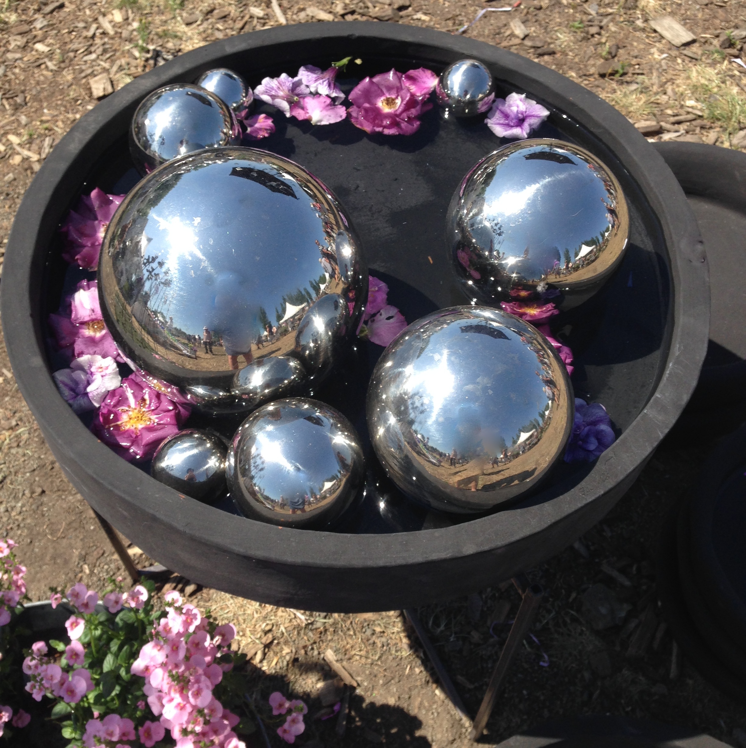 KLOT / silverklot 20 cm. Silverkula i rostfritt stål