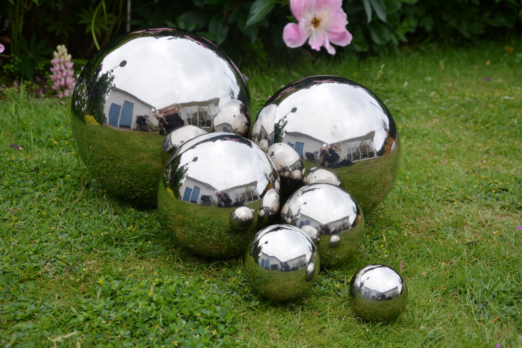 KLOT / silverklot 20 cm. Silverkula i rostfritt stål - 5