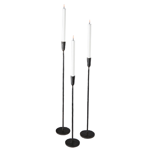 Ljusstake Thor svart smide 70 cm XL - 4