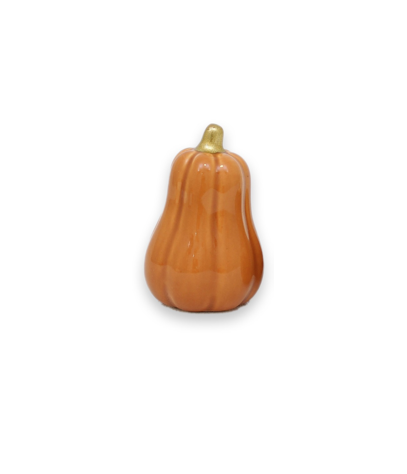 Pumpa ockra liten hög 6,5 cm keramik