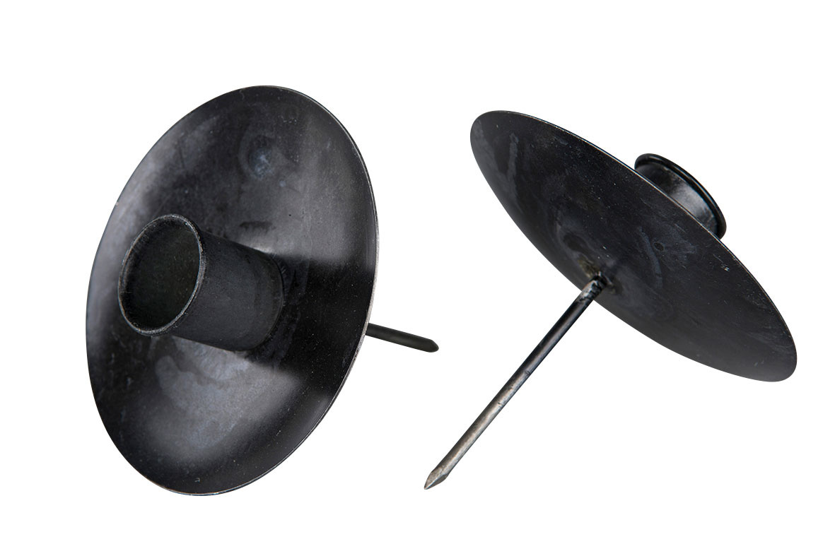 Ljushållare svart till kronljus 7,5cm - 3