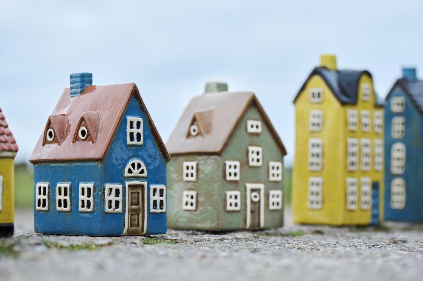 Huslykta keramikhus Nyhavn blå nr 5 - 3