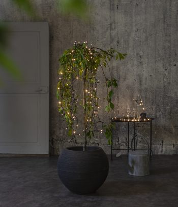Ljusslinga Akku med timer 5,6 m / 80 ljus. Utomhus