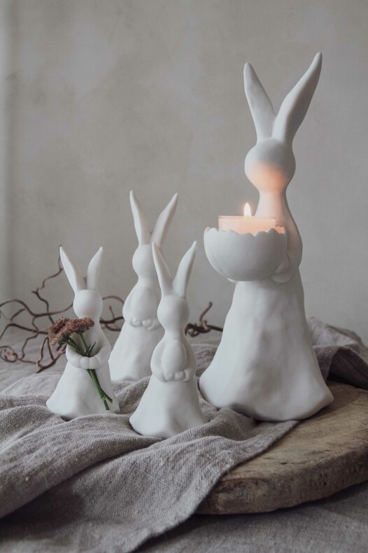 Kanin med ägg liten 12 cm. Majas Cottage bunny - 3
