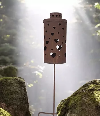 Gravlykta med hjärta 51 cm