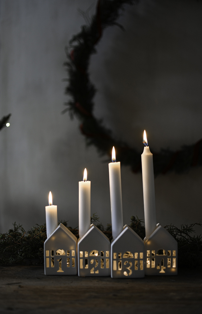 Adventsljusstake Staden 28 cm