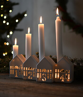 Adventsljusstake Staden 28 cm