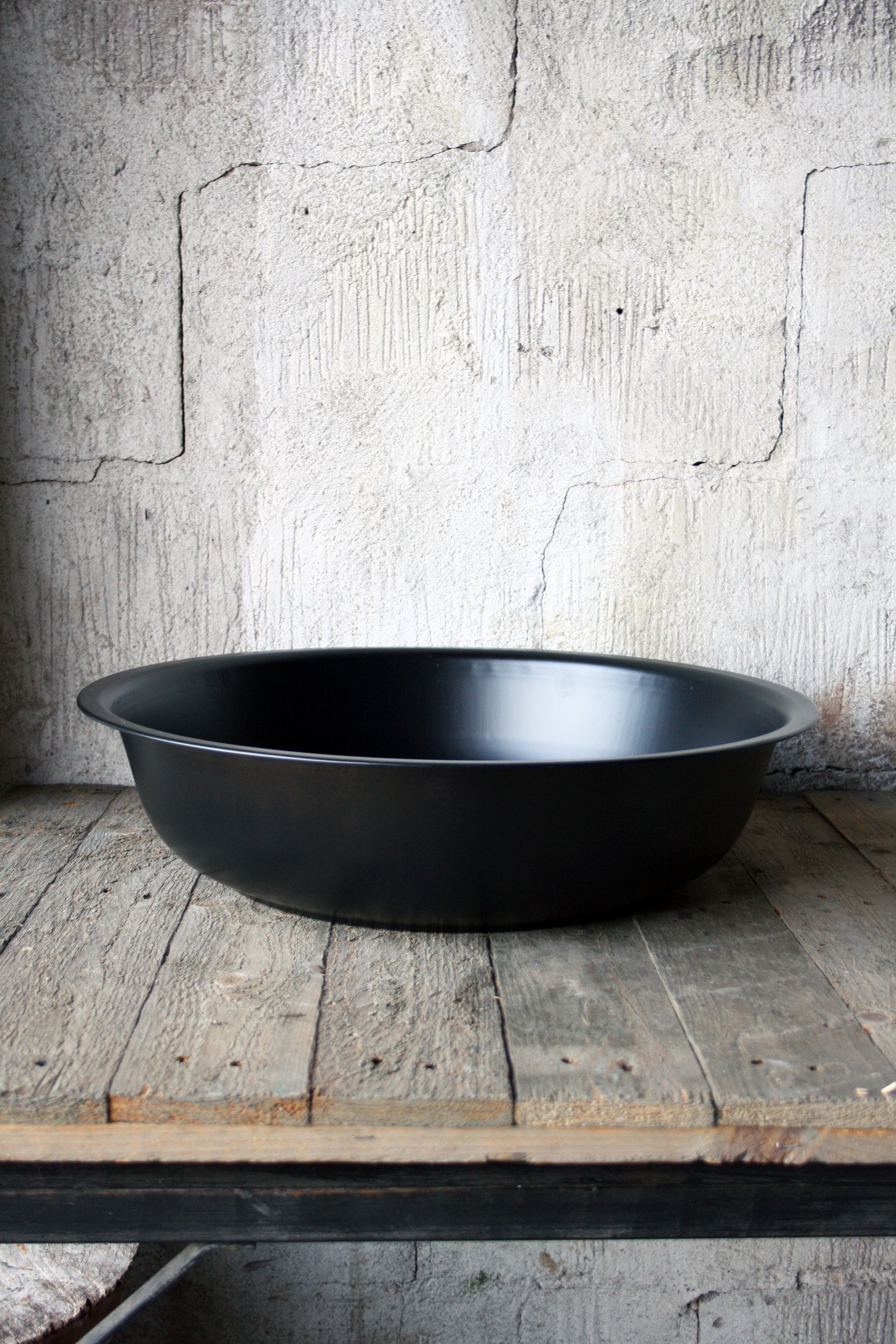 Skål / zinkbalja matt svart 34 cm - 3
