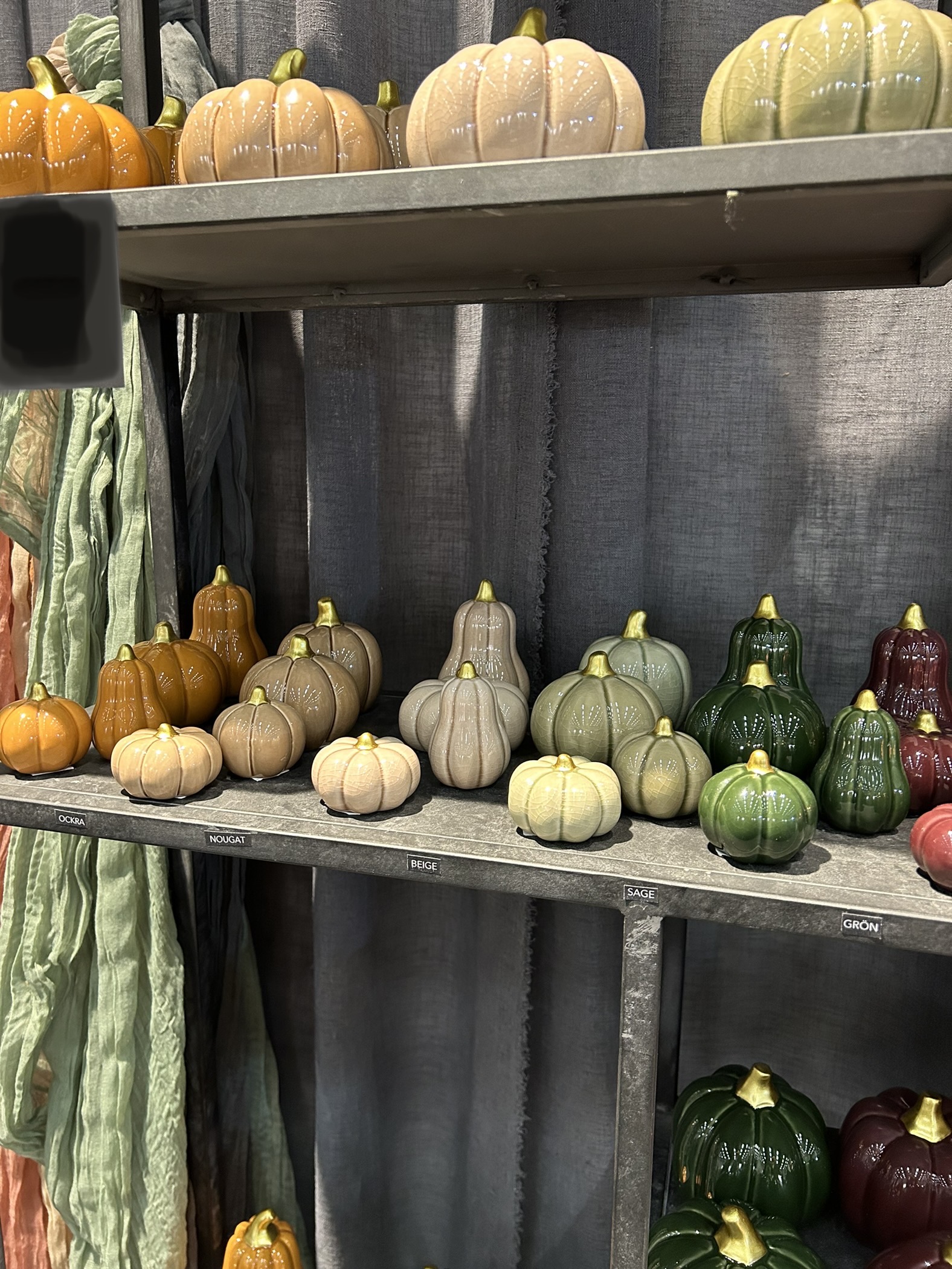 Pumpa sage mellan 7,5 * 8 cm keramik - 6