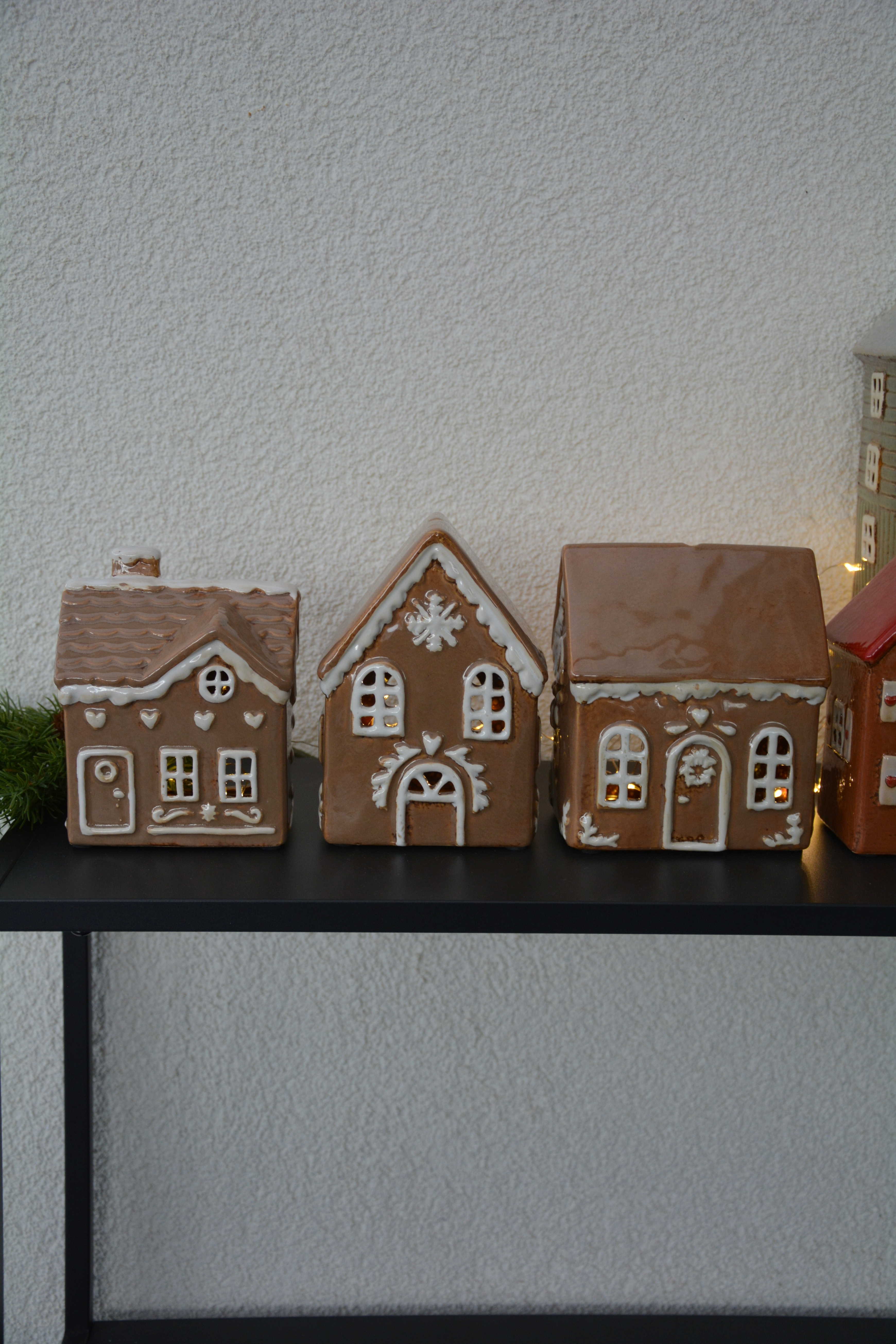 Pepparkakshus i keramik Nr 2. Huslykta pepparkaks hus - 3