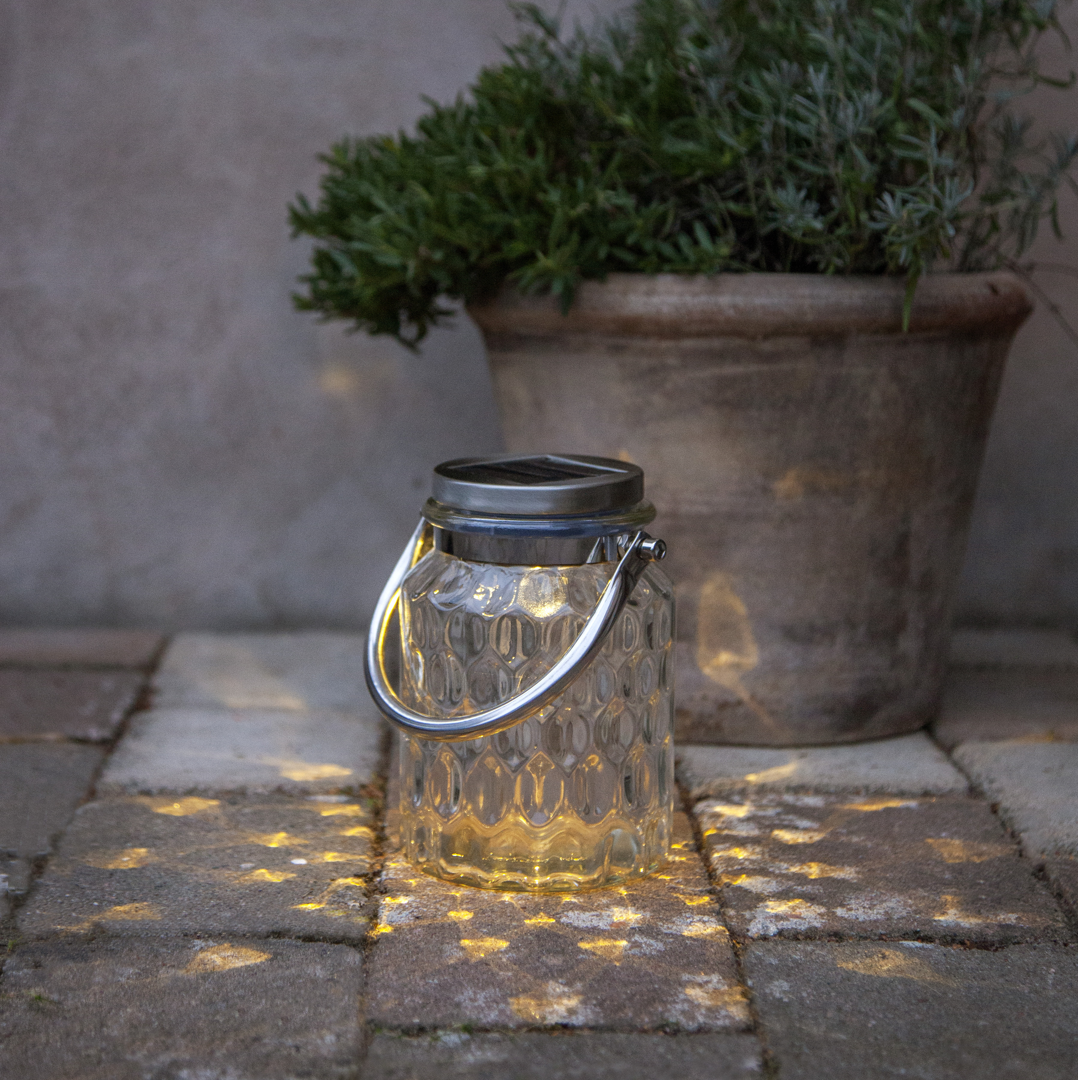 Lykta / solcellslampa Mallorca 16 cm