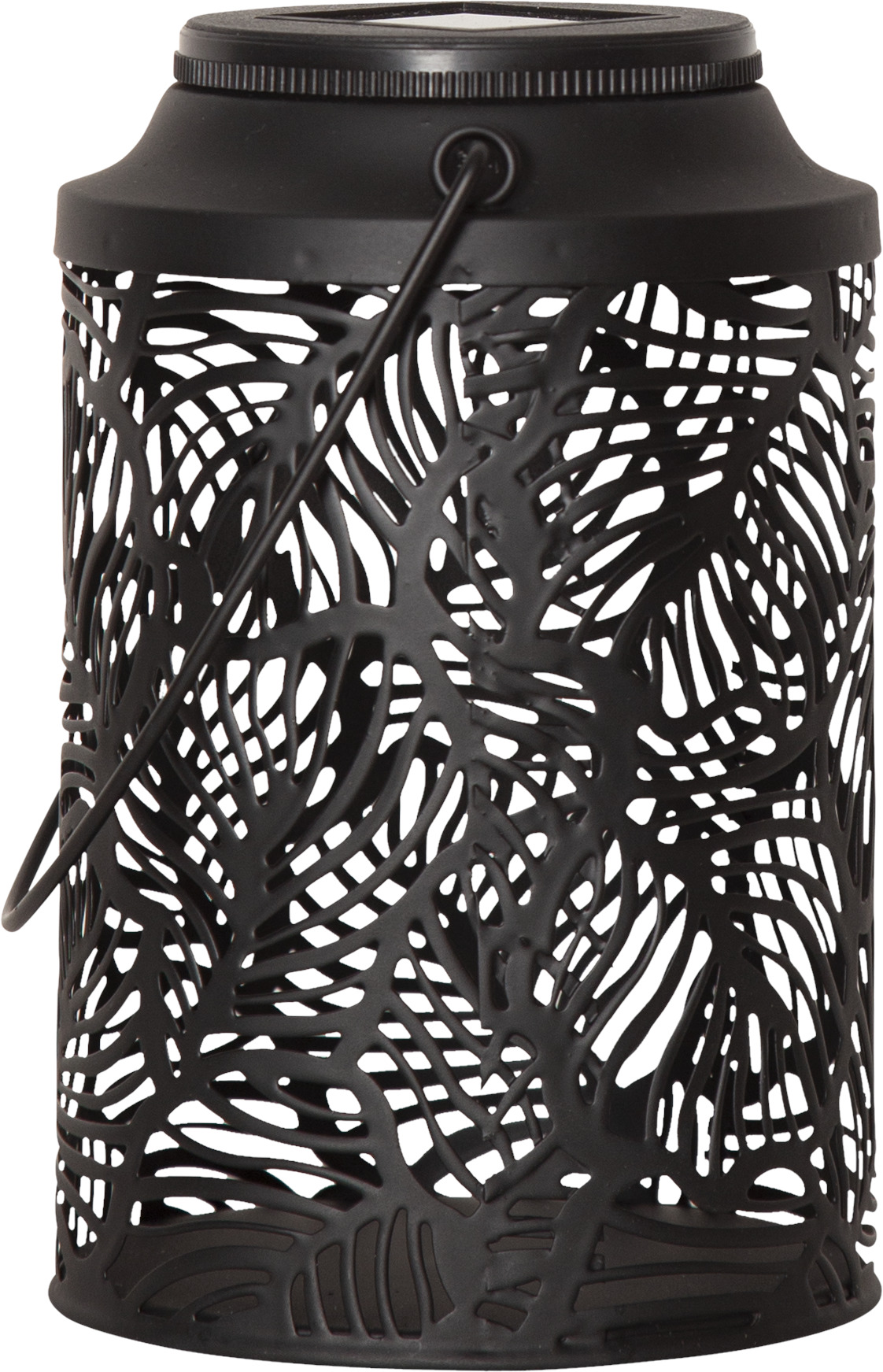Solcellslampa Leafy svart metall 17 cm - 3