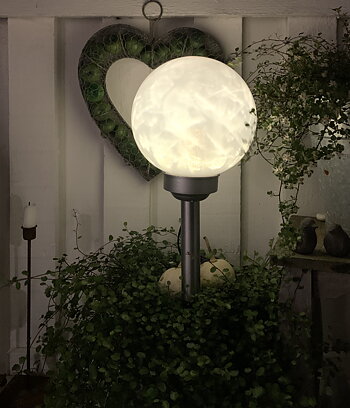 Solcellslampa Luna 20 cm