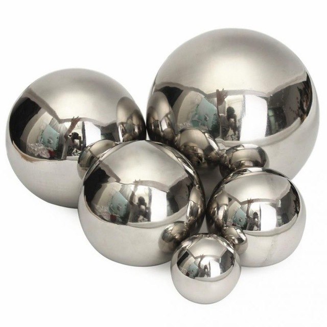 KLOT / silverklot 30 cm rostfritt stål kula - 4