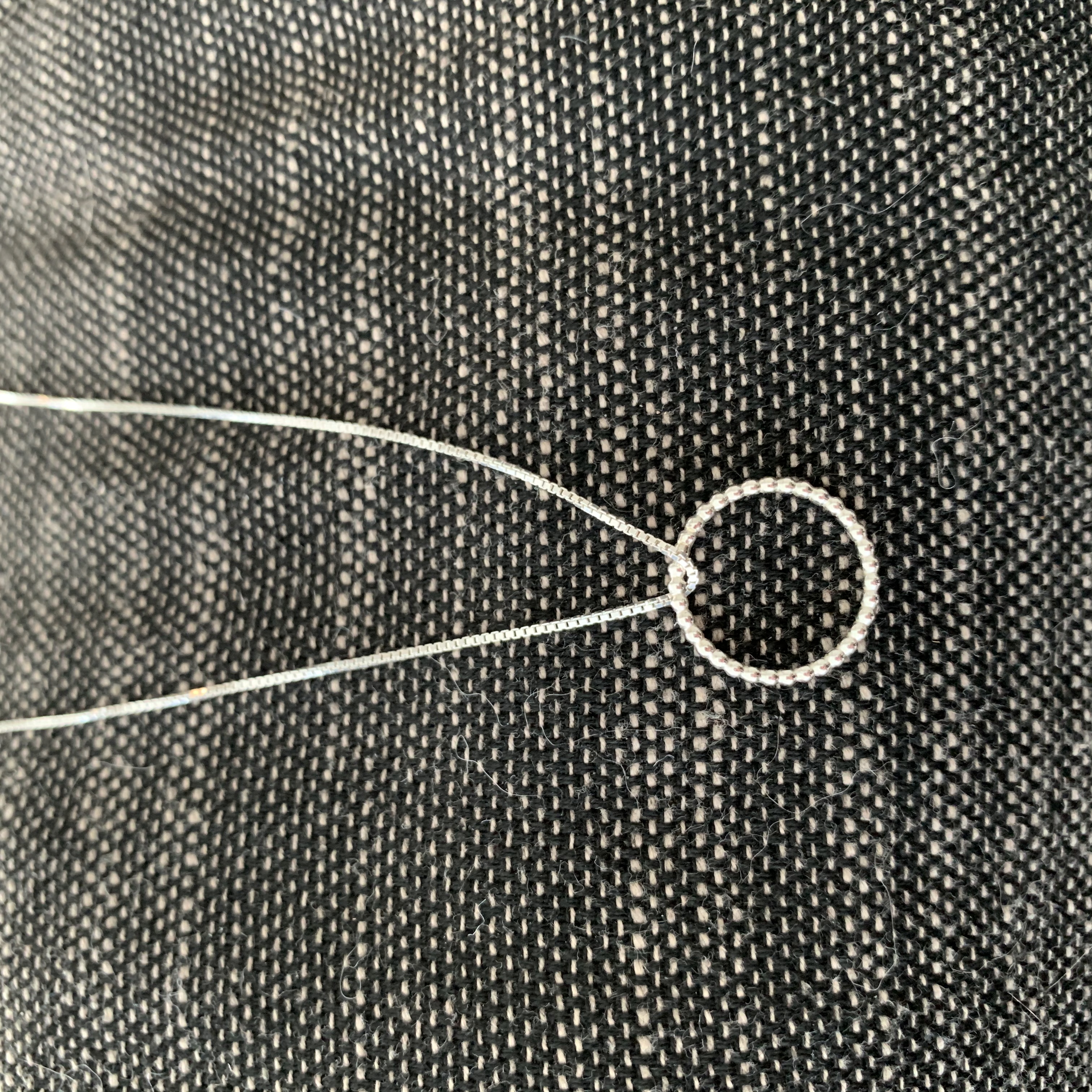 Halsband med kulring äkta silver