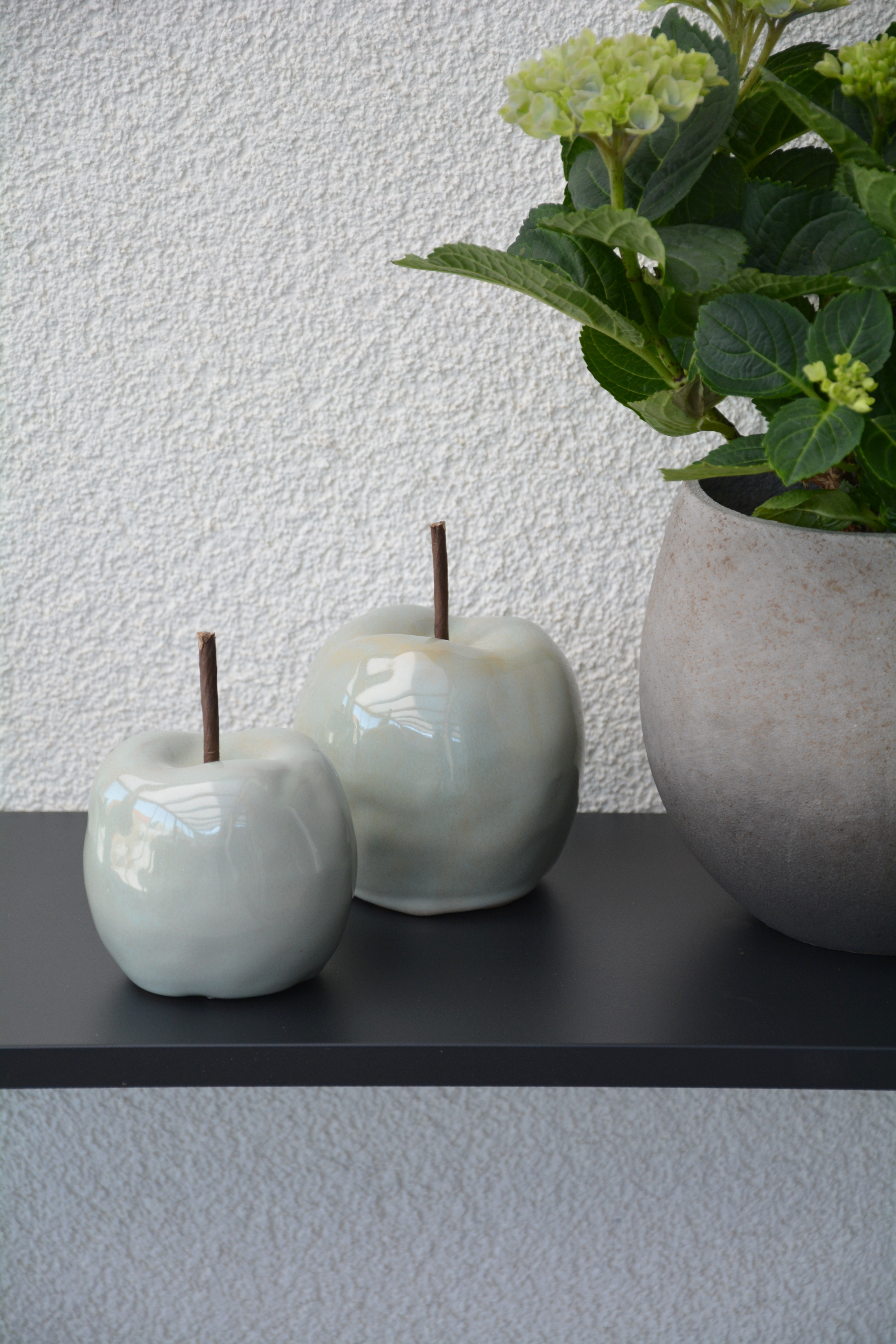 Äpple i keramik 11,5 cm litet